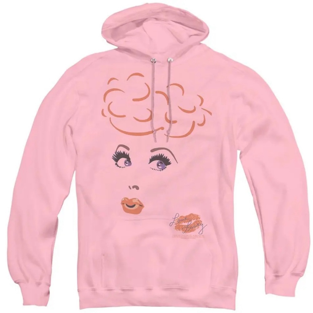BRAND NEW I Love Lucy Cozy Eyelashes Sweatshirt Hoodie Size L, XL
